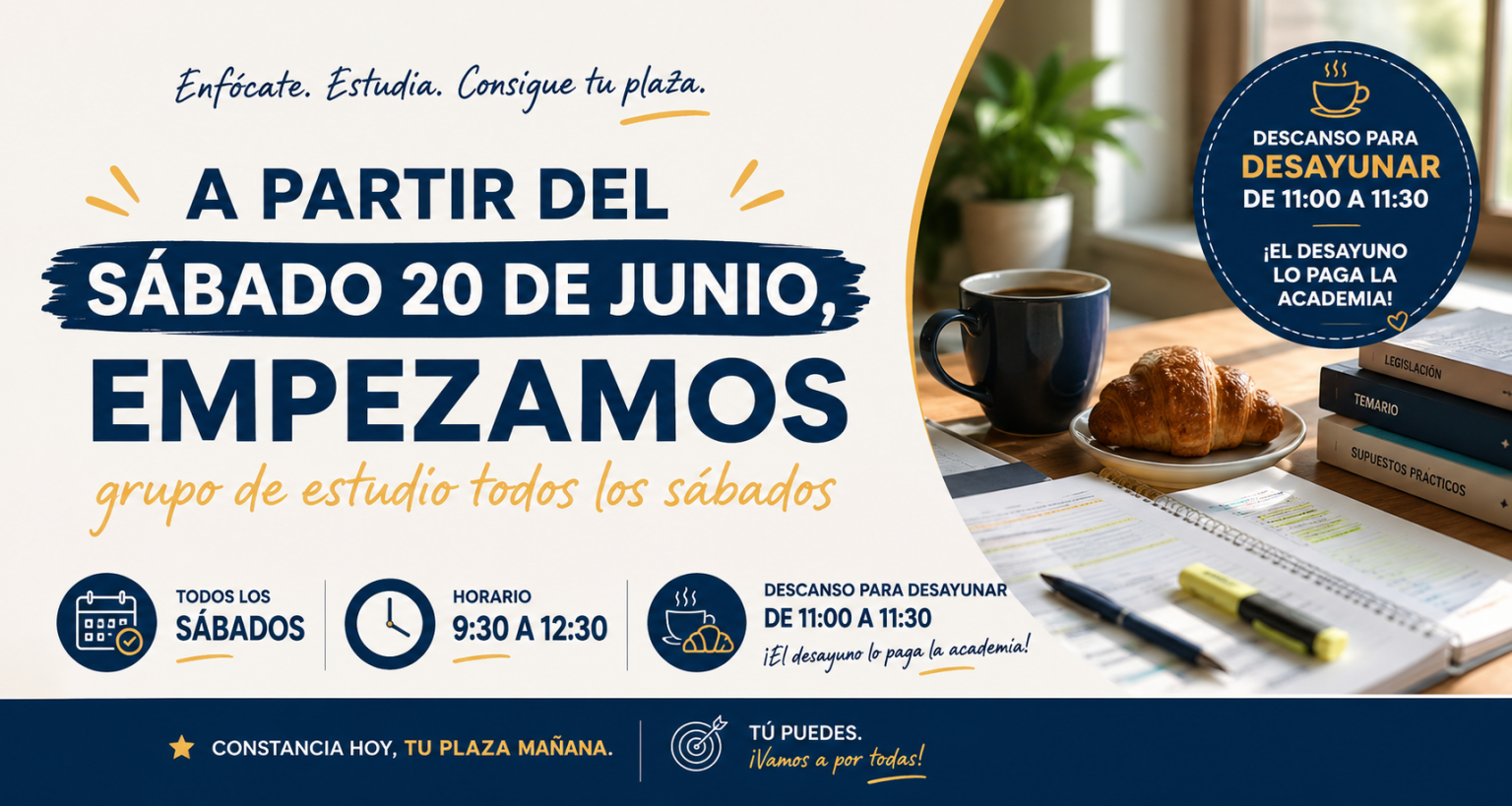 Grupo estudio oposiciones los sabados