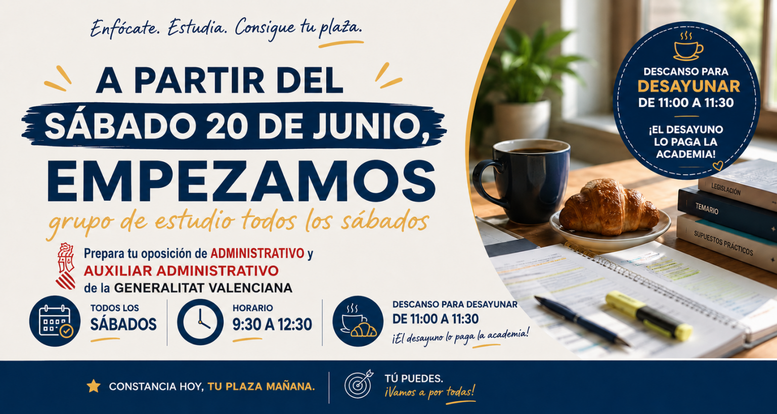 Grupo estudio oposiciones los sabados
